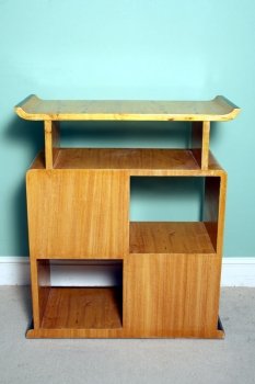 Stunning-Art-Deco-Birdseye-Maple-Cabinet-Bookcase-5