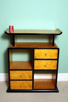 Stunning-Art-Deco-Birdseye-Maple-Cabinet-Bookcase-8