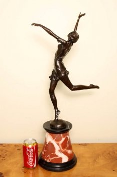 Stunning-Art-Deco-Bronze-Young-Girl-Dancing-Bruno-Zach-9