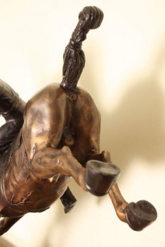 Stunning-Bronze-Polo-Player-Bucking-a-Horse-Sculpture-6