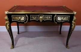 Stunning-Ebonised-Boulle-French-Ormolu-Writing-Table-1
