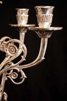 Stunning-Pair-Empire-Silver-Plate-6-Light-Candelabras-5