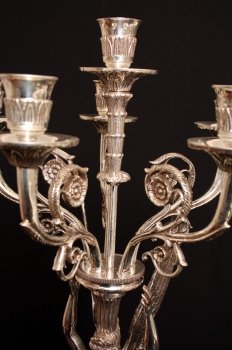 Stunning-Pair-Empire-Silver-Plate-6-Light-Candelabras-9