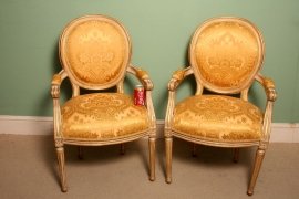 Stunning-Pair-French-Louis-XVI-Gilded-Armchairs-10
