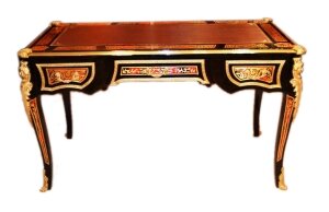 Beautiful French Ebonised Boulle Ormolu Writing Table | Ref. no. 00157 | Regent Antiques