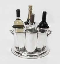 silver plated ice bucket | art deco wine cooler | Ref. no. 01146 | Regent Antiques