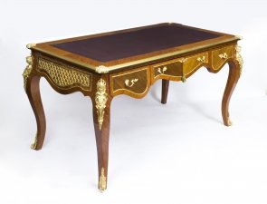 Vintage Louis Revival Kingwood Bureau Plat Writing Table Desk | Ref. no. 01180 | Regent Antiques
