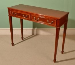 Beautiful Inlaid Mahogany Two Drawer Console Table | Ref. no. 05676 | Regent Antiques