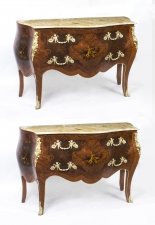 Pair French Louis XV Marquetry Bombe Commodes | Ref. no. 05781 | Regent Antiques