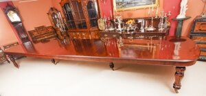 Huge 20ft D End Mahogany Bespoke Dining Table 21st C