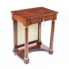 Antique English Empire Console Writing Side Table 19th Century