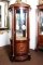 01648-Circular-Walnut-&-Ormolu-Marble-Topped-Display-Cabinet-1