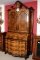 01925-Vintage-Italian-Venetian-Bureau-Bookcase-C1950-1