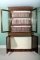 Antique-English-Victorian-Walnut-Marquetry-Bookcase-2