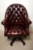Bespoke English Hand Made Leather Directors Desk Chair Dark Brown | Ref. no. 02332 | Regent Antiques