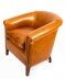 Bespoke English Handmade Amsterdam  Leather Arm Chair bruciato | Ref. no. 09085c | Regent Antiques