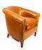 Bespoke Pair English Handmade Amsterdam Leather Arm Chairs Bruciato | Ref. no. 09085d | Regent Antiques