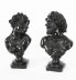 Antique Pair Italian Bronze Busts Dionysus and Ariadne by Clodion18th C | Ref. no. A3181 | Regent Antiques