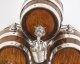 Antique Oak Silver plated  Three Oak  Barrel Dispensers & Tot Pails 19th C | Ref. no. A3799 | Regent Antiques