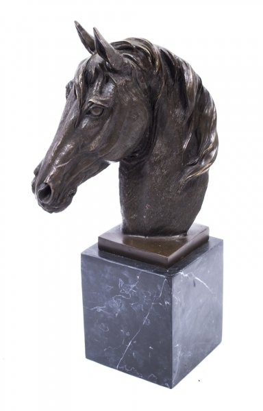 Beautiful Bronze Horse Stallion Head Sculpture Milo | Ref. no. 02477 | Regent Antiques