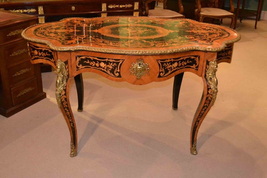 Antique French Writing Table Desk Bureau Plat c.1870 | Ref. no. 03299 | Regent Antiques
