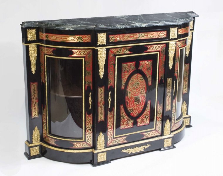 Stunning Boulle Credenza Cabinet in Louis XVI Style | Ref. no. 04071 | Regent Antiques