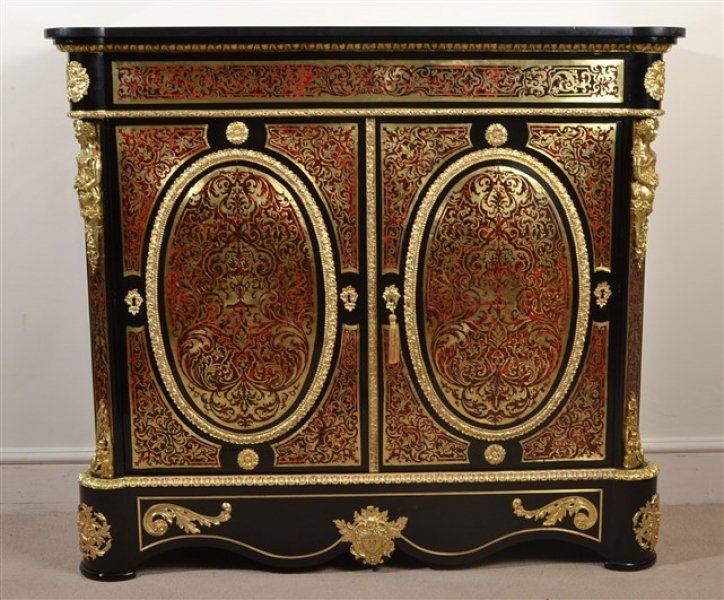 Antique Boulle Cut Brass Inlaid Pier Cabinet c.1840 | Ref. no. 05664e | Regent Antiques