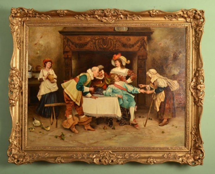 Antique Italian Oil Painting \'The Fortune Teller\' c1850 | Ref. no. 05838 | Regent Antiques