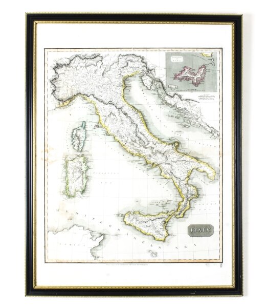 Antique Map of Italy drawn & engraved by R. Scott for Thomsons, Edinburgh 1814 | Ref. no. 09729 | Regent Antiques