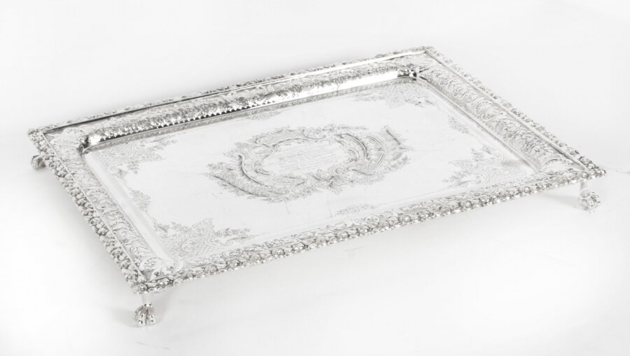 Antique Silver Plated Salver by Fenton Russel C1880 19th C | Ref. no. A3221 | Regent Antiques