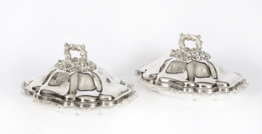 Antique Pair of English Old Sheffield Entree Dishes 18th C | Ref. no. A3806 | Regent Antiques