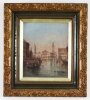 Antique Oil on Canvas Painting of Venice by Alfred Pollentine 19th Century
