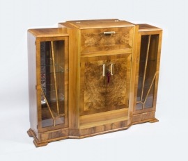 Serve Your Drinks Art Deco Style with this Antique 1920's Art Deco Cocktail Cabinet