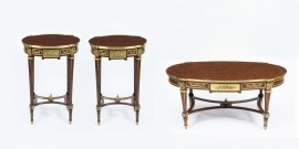 French Furniture Just Arrived - A Terrific Trio of Tables