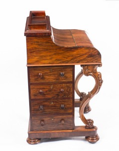 More Desirable Desks From Regent Antiques - Antique Burr Walnut Pop Up Davenport Desk c.1860