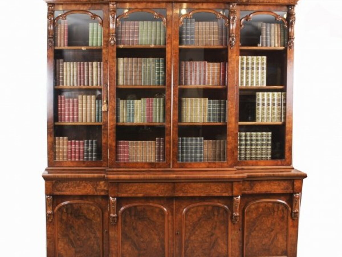 antique bookcases with glass doors