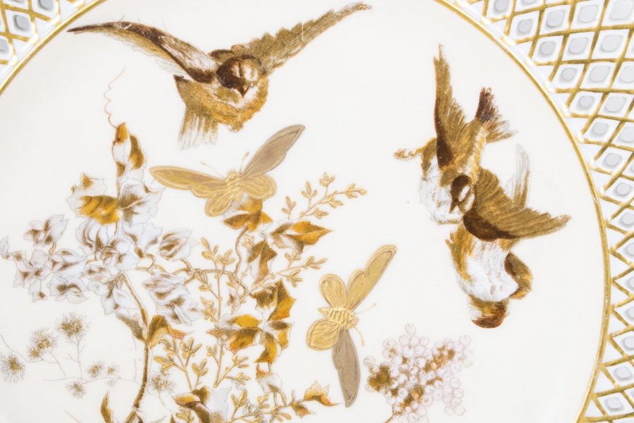 A look at some beautiful antique hand painted porcelain plates