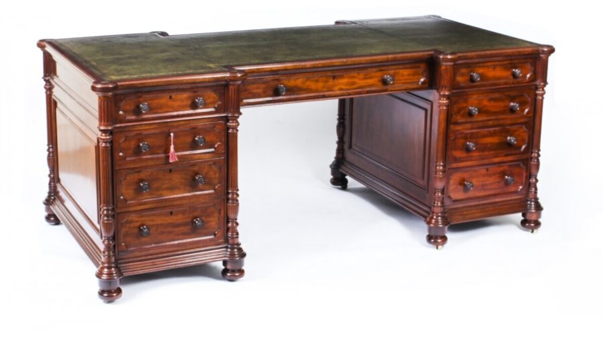 Functional and Stylish Antique Partners Desks - Regent Antiques