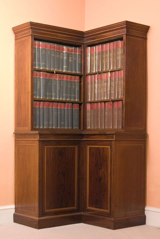 Antique on sale corner bookcase