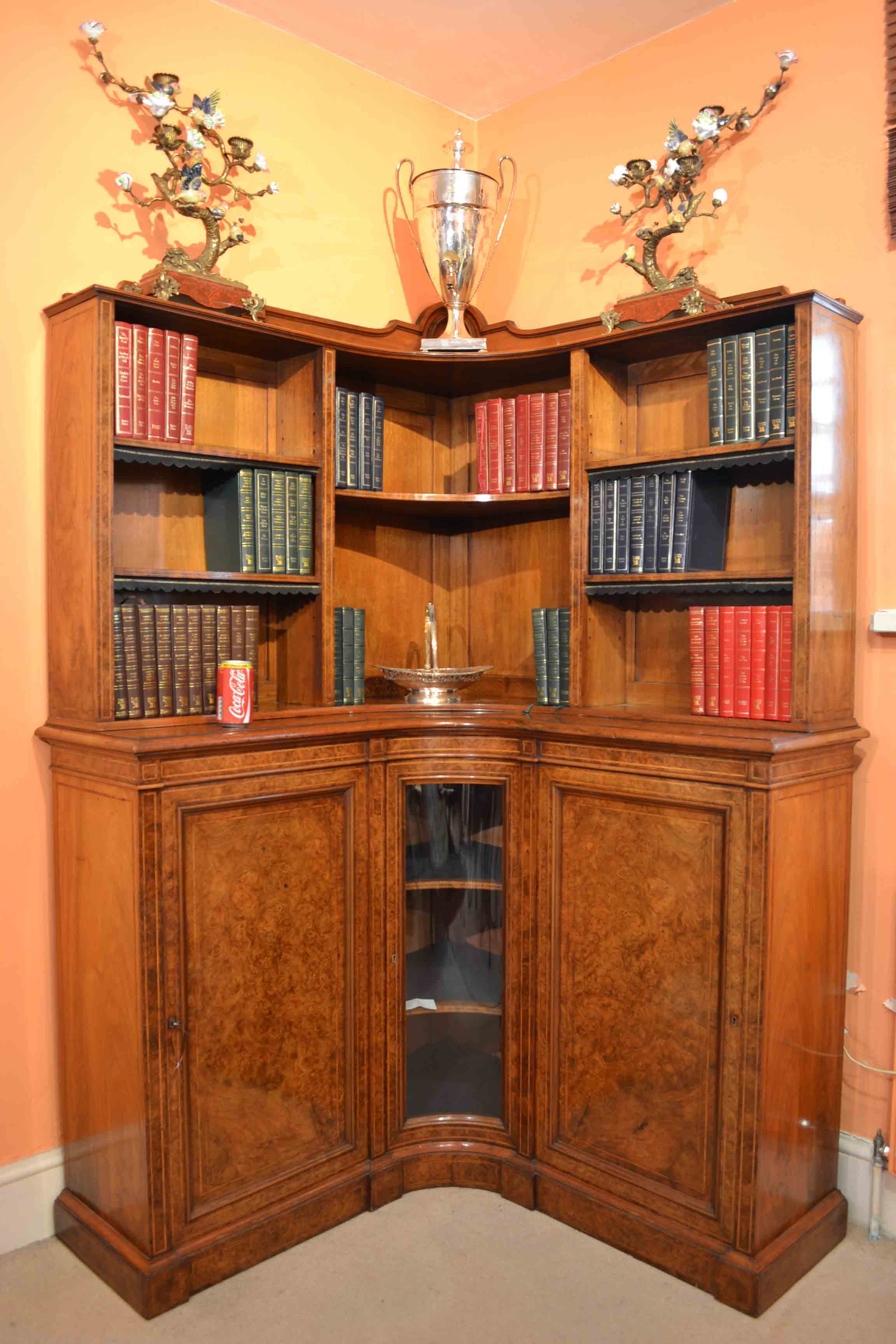 Antique Corner Bookcase