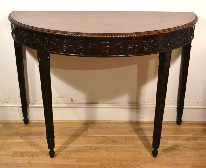 Antique Hepplewhite Style Console Table C 1900 Ref No 04949