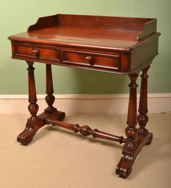 Antique Small Victorian Mahogany Writing Table C.1860 Ref. No. 05647 - Antique Small Victorian Mahogany Writing Table C.1860 Ref. No. 05647