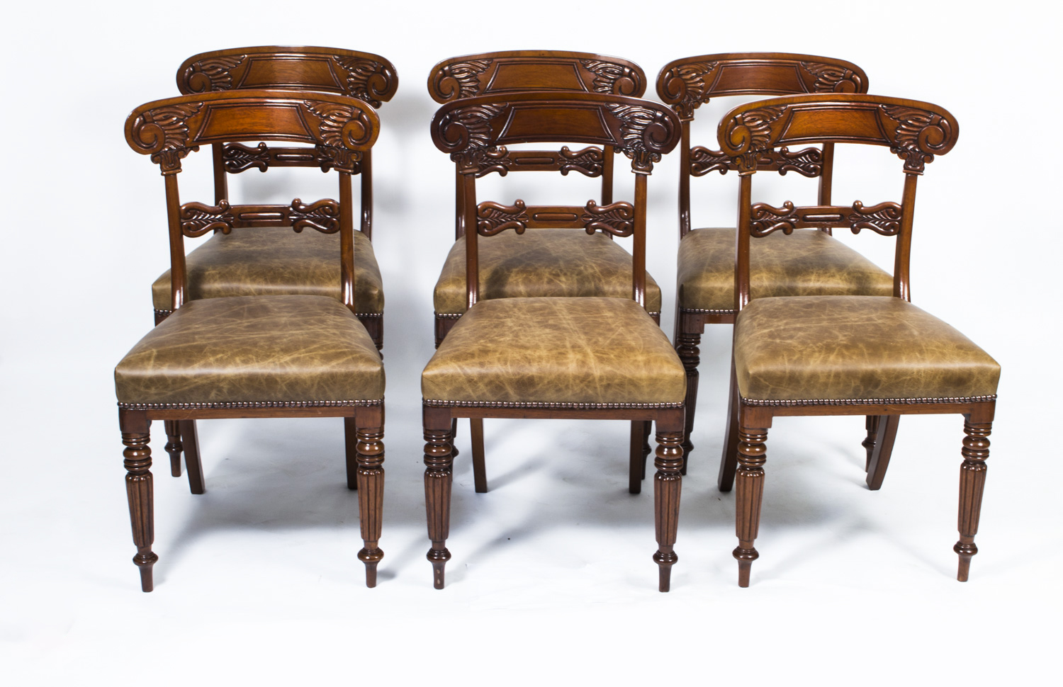 antique regency dining room chairs