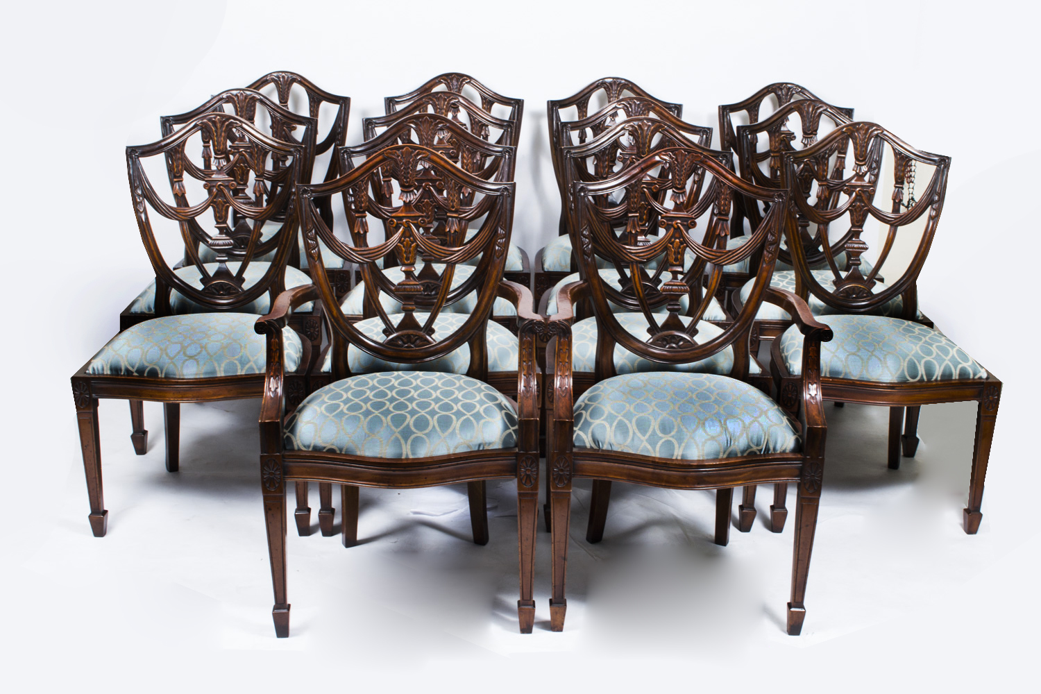 Shield back top dining chairs