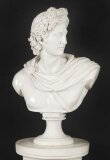 Vintage Marble Bust of Greek God Apollo 20th C