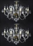 Vintage Pair of Venetian 8 Light Chandeliers 20th C