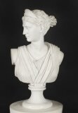 Vintage Marble Bust Diana 20th Century