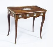 Antique French Ormolu & Sevres Mounted King Wood Writing Table 18th C