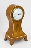 Antique Edwardian Inlaid Satinwood Mantle Clock 