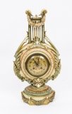 Antique Rare Royal Worcester Blush Porcelain Lyre Cased Mantle Clock Dated 1900 Antique Rare Royal Worcester Blush Porcelain Lyre Cased Mantle Clock Dated 1900